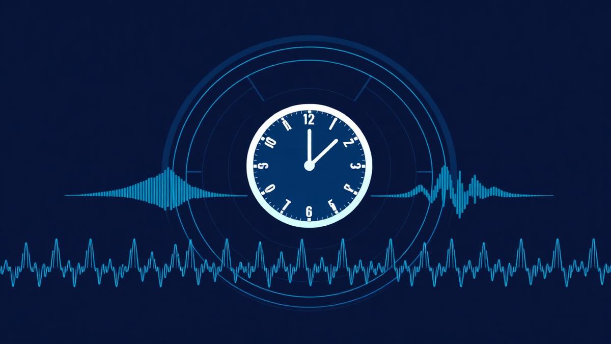 24-hour clock over a security operations waveform