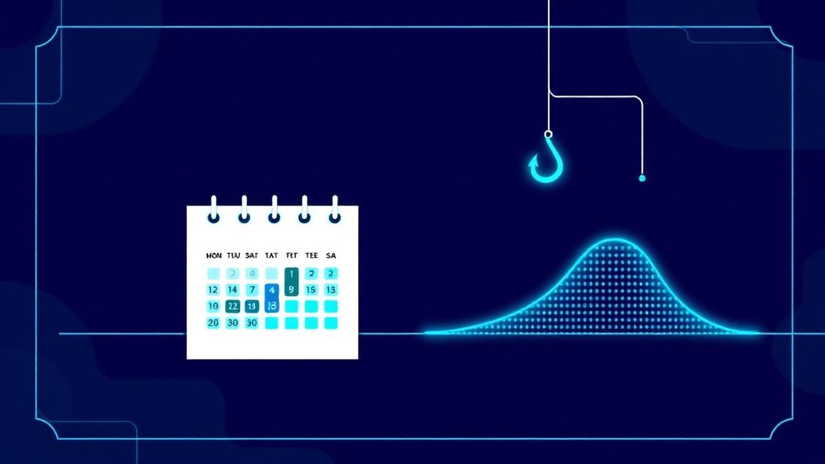 Annual training calendar next to a decaying knowledge curve