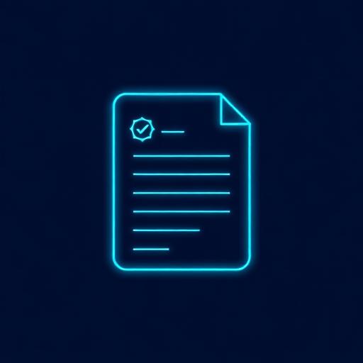 Clear, plain-language reporting icon